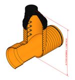 Pozo SANECOR® DN 1200 con entronque integral para colector DN1200 H=2,4